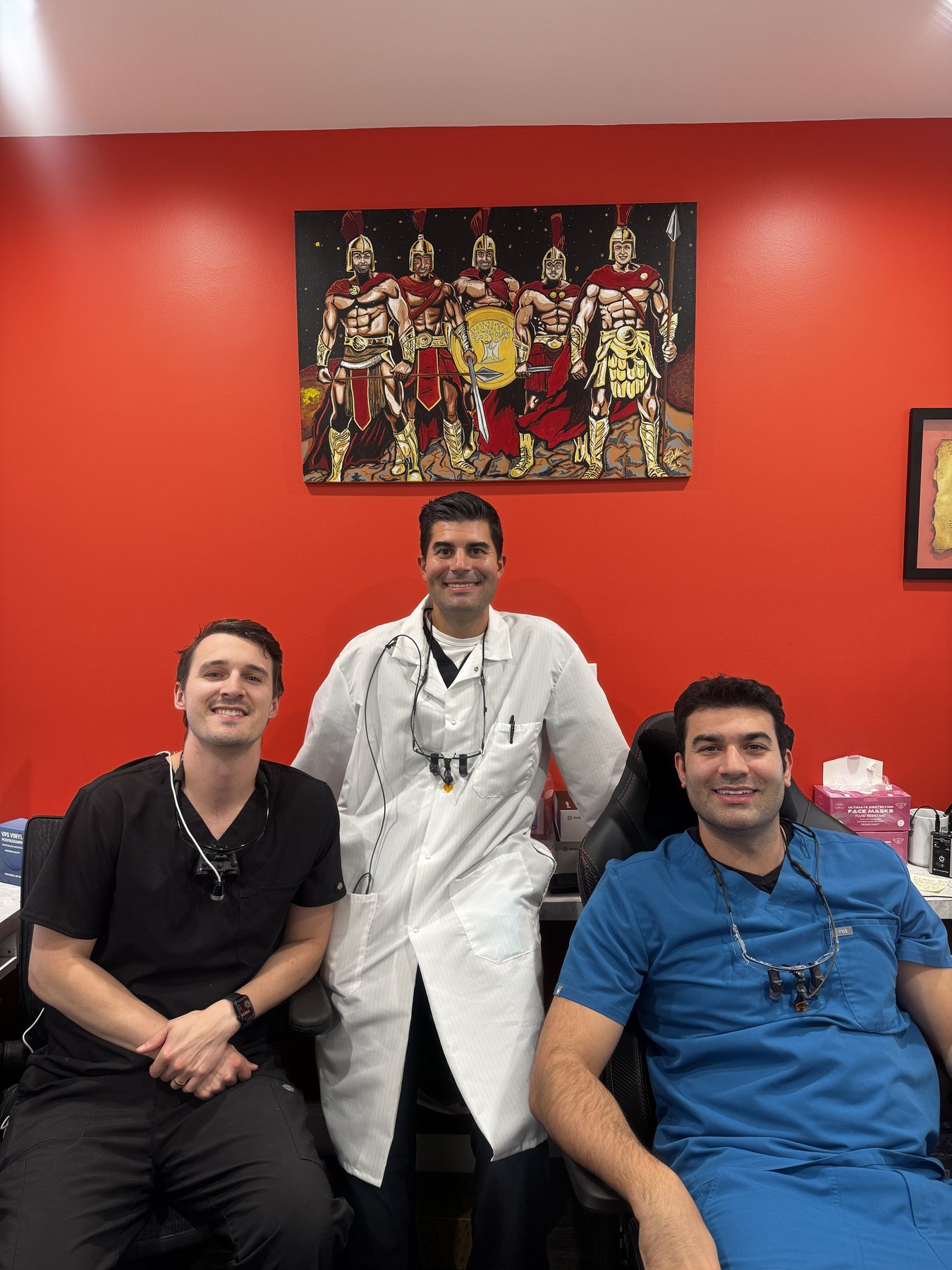 Three Parkville Family Dentistry doctors posing together