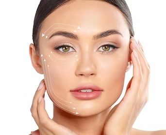 Common cosmetic Botox treatment areas on the face